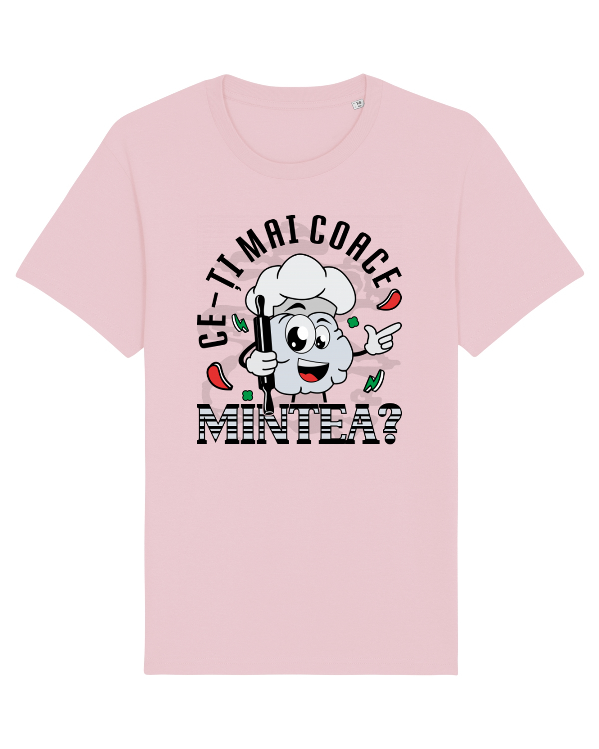 Tricou mânecă scurtă Unisex Rocker Cotton Pink