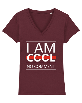 I Am Cool No Comment Burgundy