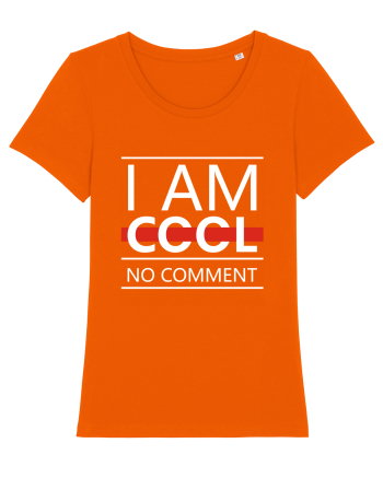 I Am Cool No Comment Bright Orange