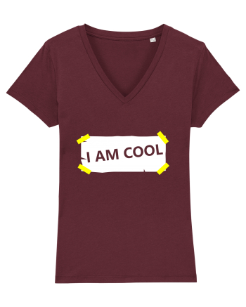 I Am Cool Burgundy