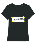 I Am Cool Tricou mânecă scurtă guler larg fitted Damă Expresser