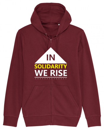 In Solidarity We Rise Burgundy