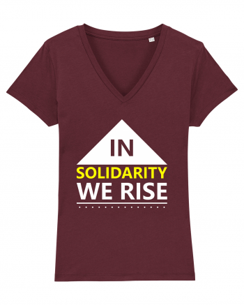 In Solidarity We Rise Burgundy