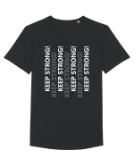Keep Strong Tricou mânecă scurtă guler larg Bărbat Skater