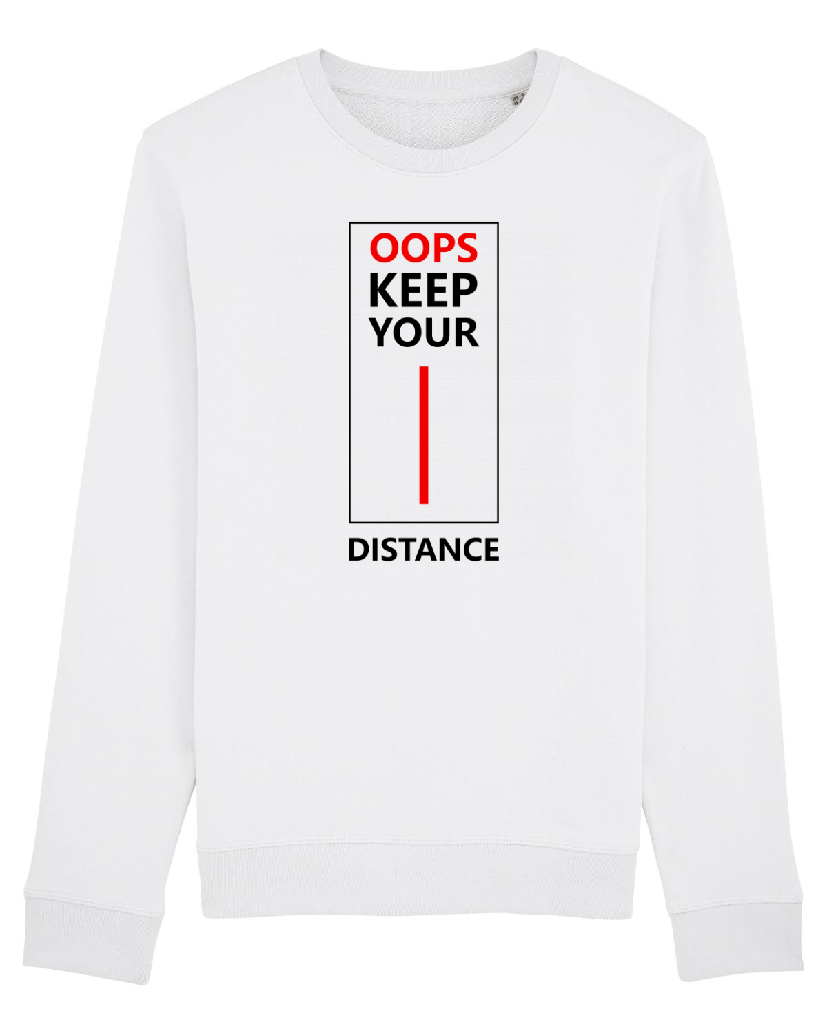 Bluză mânecă lungă Unisex Rise White
