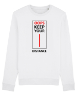 Keep Your Distance Bluză mânecă lungă Unisex Rise