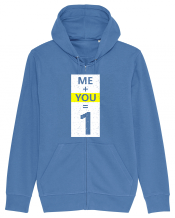 Me Plus You Equal 1 Bright Blue