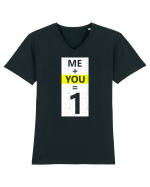 Me Plus You Equal 1 Tricou mânecă scurtă guler V Bărbat Presenter