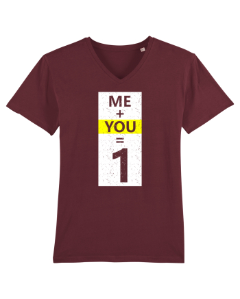 Me Plus You Equal 1 Burgundy