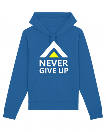 Never Give Up Royal Blue