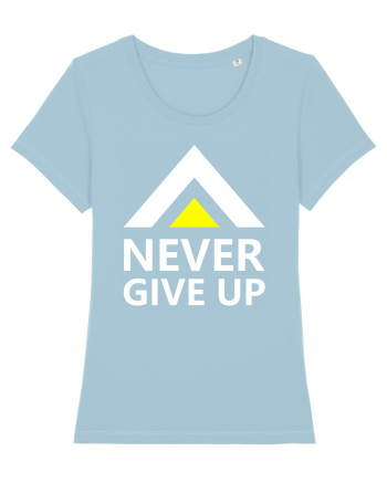 Never Give Up Sky Blue