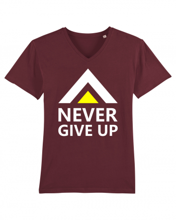 Never Give Up Burgundy