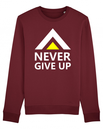 Never Give Up Burgundy