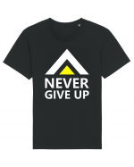 Never Give Up Tricou mânecă scurtă Unisex Rocker