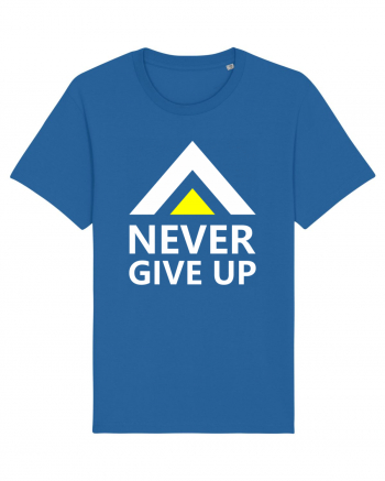 Never Give Up Royal Blue