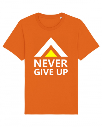 Never Give Up Bright Orange