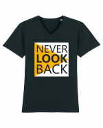 Never Look Back Tricou mânecă scurtă guler V Bărbat Presenter