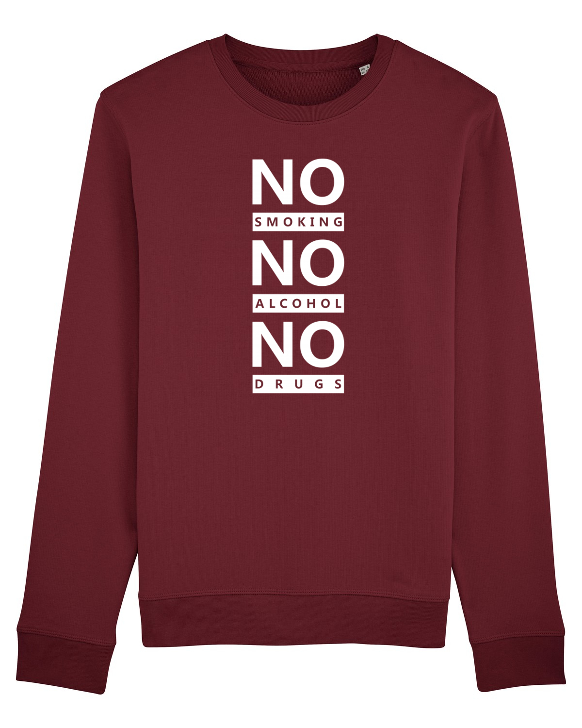 Bluză mânecă lungă Unisex Rise Burgundy