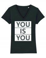 You Is You Tricou mânecă scurtă guler V Damă Evoker