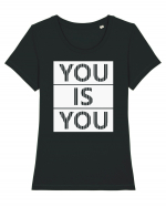 You Is You Tricou mânecă scurtă guler larg fitted Damă Expresser