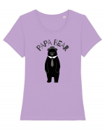 Papa Bear  Tricou mânecă scurtă guler larg fitted Damă Expresser