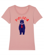 Papa Bear  Tricou mânecă scurtă guler larg fitted Damă Expresser