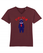 Papa Bear  Tricou mânecă scurtă guler V Bărbat Presenter