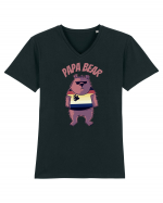 Papa Bear  Tricou mânecă scurtă guler V Bărbat Presenter