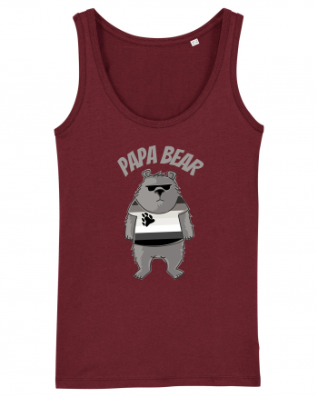 Papa Bear  Burgundy