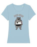 Papa Bear  Tricou mânecă scurtă guler larg fitted Damă Expresser