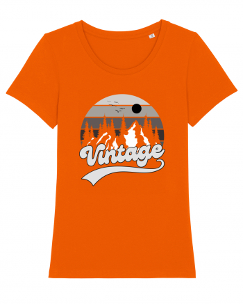 Vintage Mountain Bright Orange