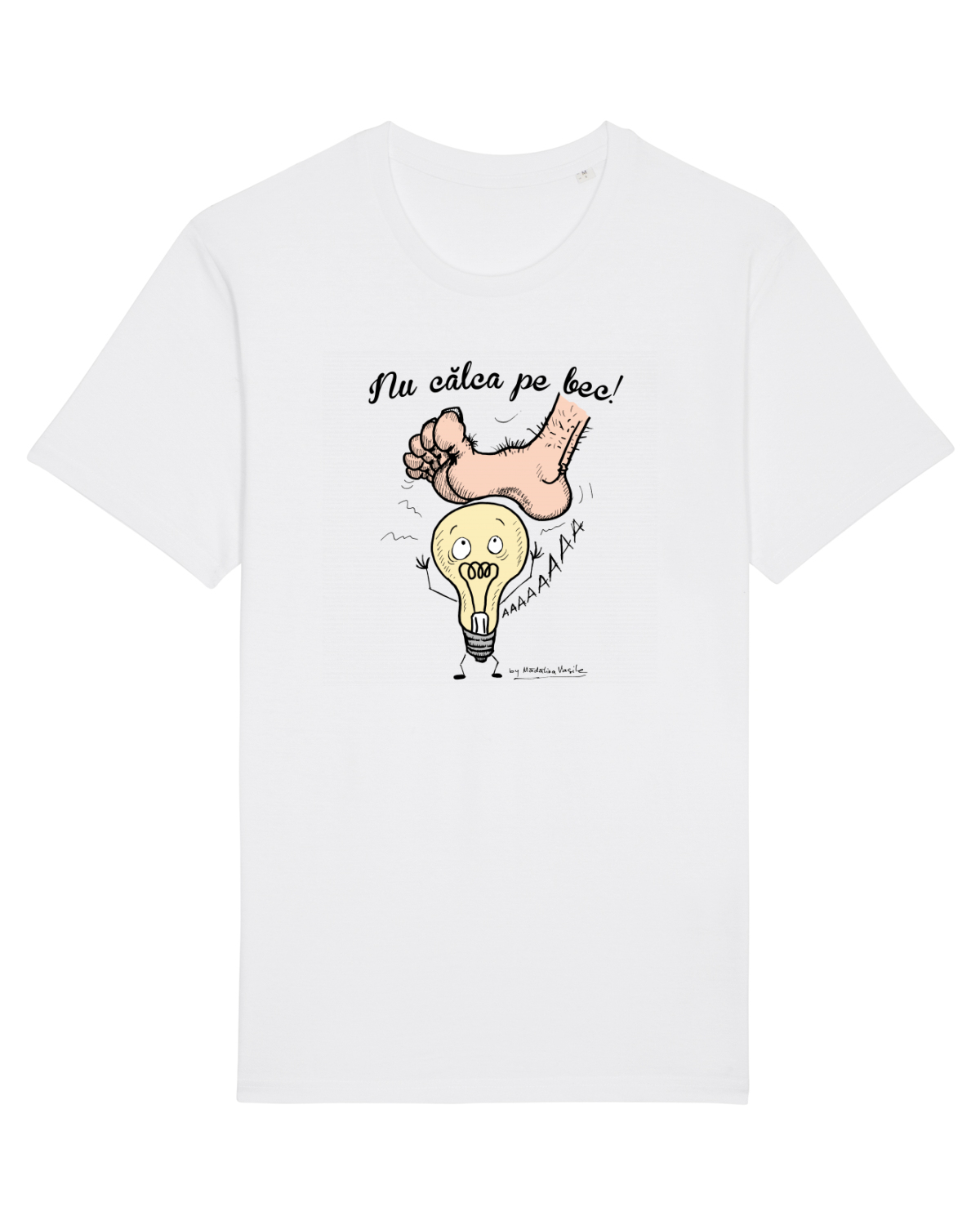 Tricou mânecă scurtă Unisex Rocker White