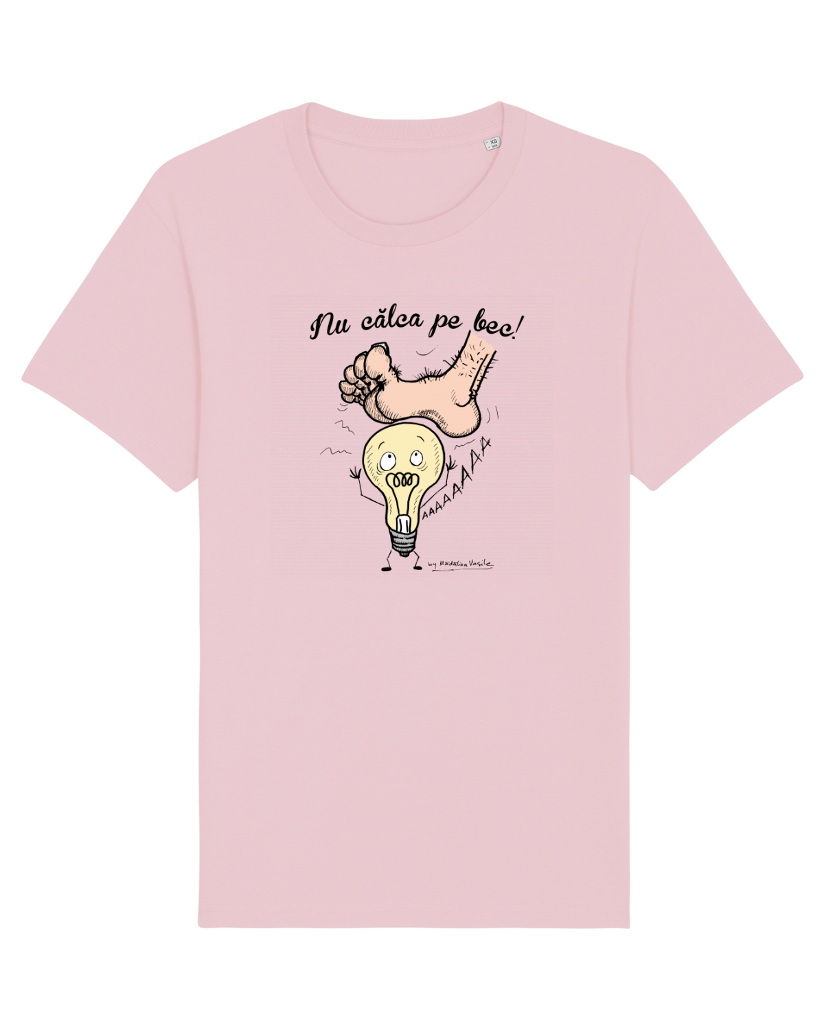 Tricou mânecă scurtă Unisex Rocker Cotton Pink