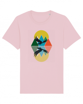 Abstract Mountains Cotton Pink