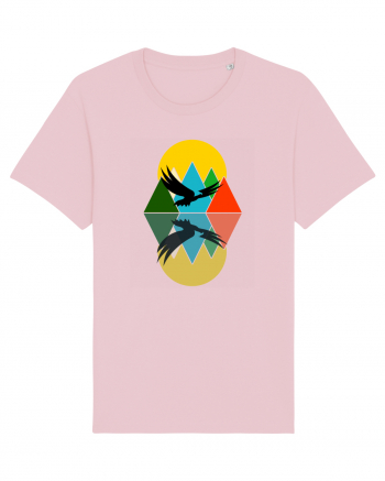 Abstract Mountains Cotton Pink