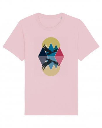 Abstract Mountains Cotton Pink