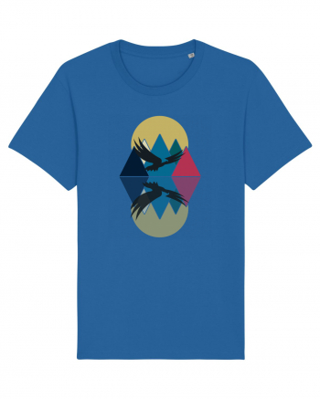 Abstract Mountains Royal Blue