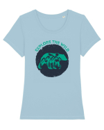 Mountain Bear Tricou mânecă scurtă guler larg fitted Damă Expresser