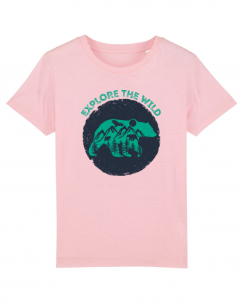 Mountain Bear Cotton Pink