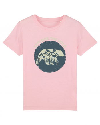 Mountain Bear Cotton Pink