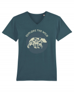 Mountain Bear Tricou mânecă scurtă guler V Bărbat Presenter