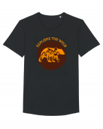 Mountain Bear Tricou mânecă scurtă guler larg Bărbat Skater