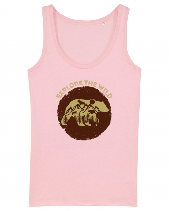 Mountain Bear Cotton Pink