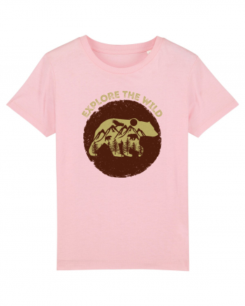 Mountain Bear Cotton Pink