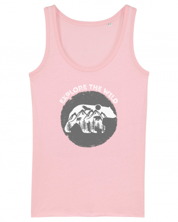 Mountain Bear Cotton Pink