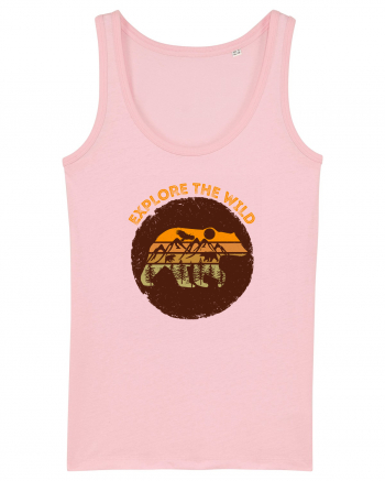 Mountain Bear Cotton Pink