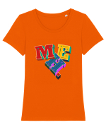 MEH. Tricou mânecă scurtă guler larg fitted Damă Expresser