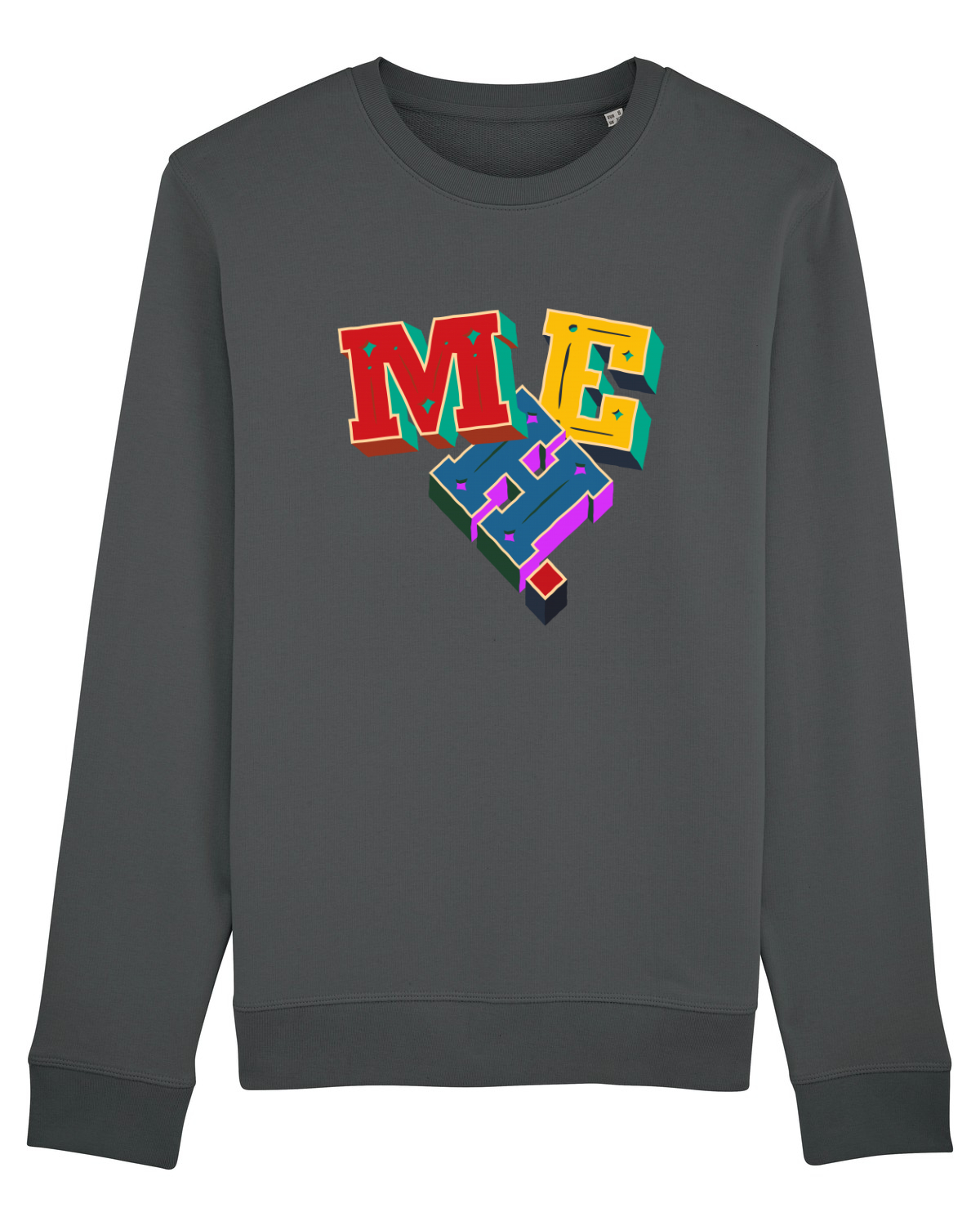 Bluză mânecă lungă Unisex Rise Anthracite