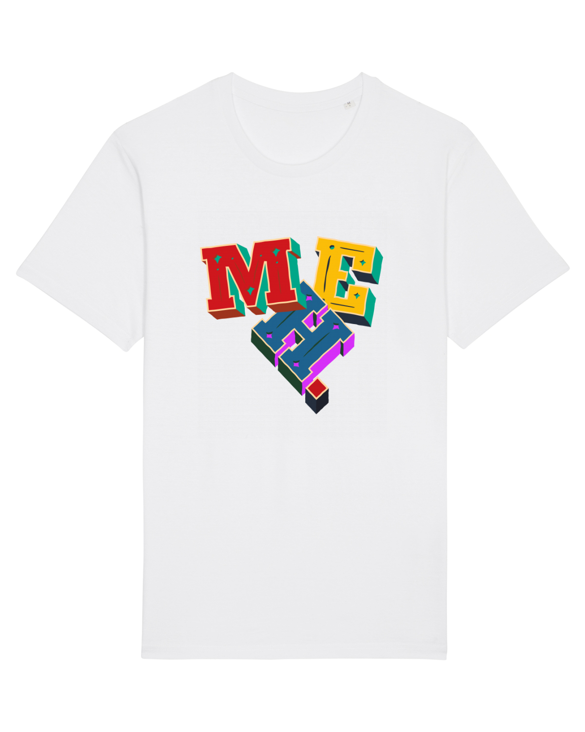 Tricou mânecă scurtă Unisex Rocker White