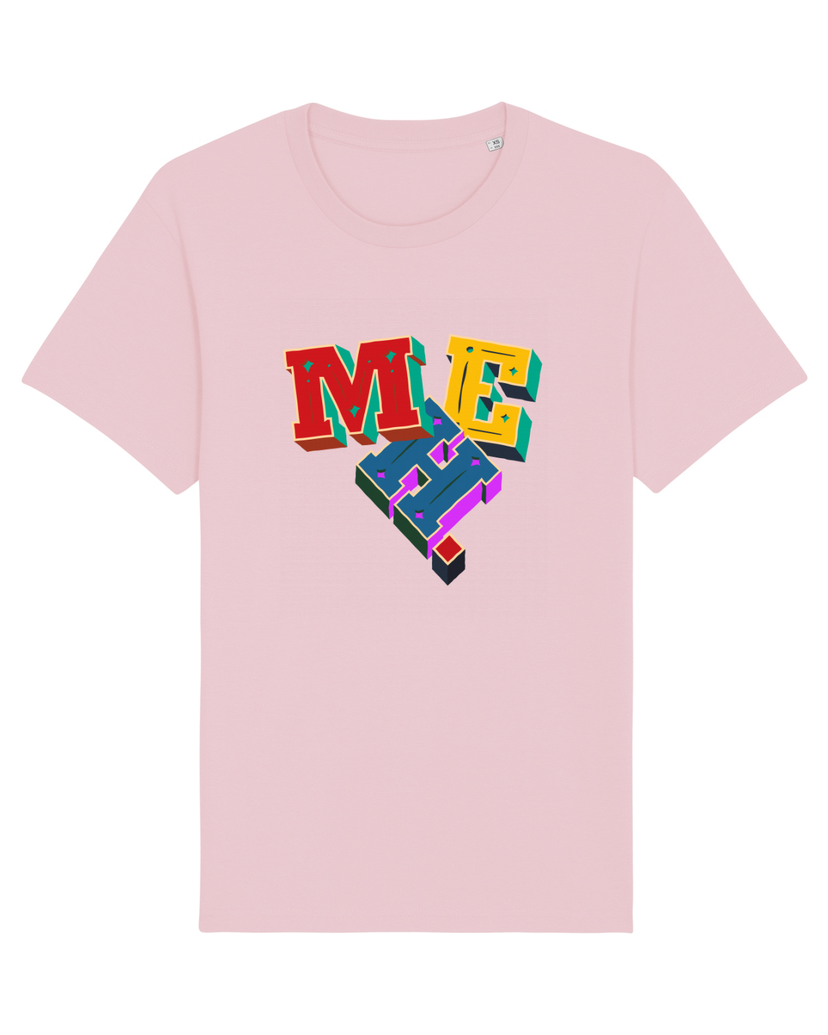 Tricou mânecă scurtă Unisex Rocker Cotton Pink